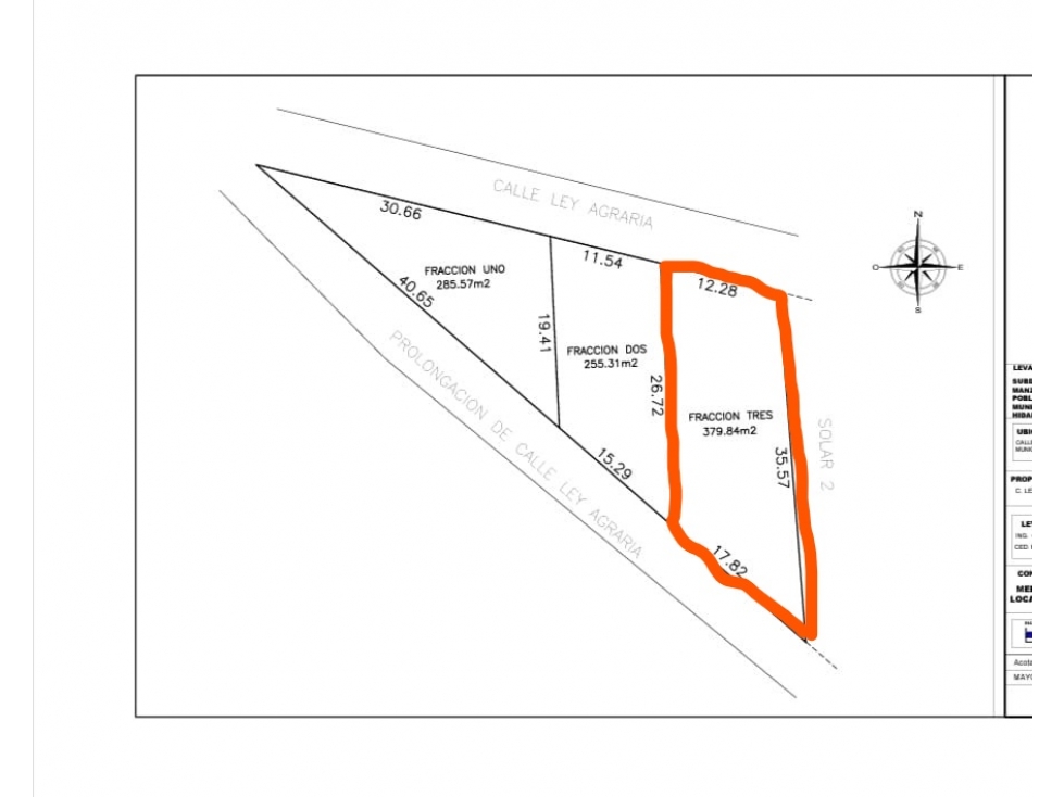 TERRENO EN VENTA EN LEY AGRARIA MATILDE, HIDALGO