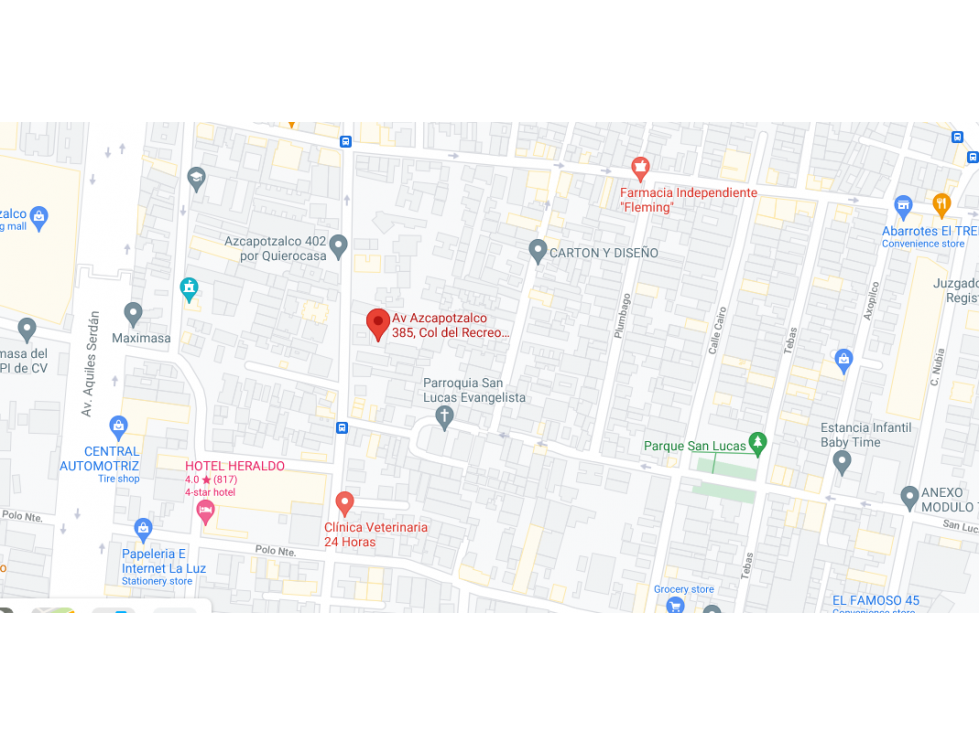 DEPARTAMENTO EN AV. AZCAPOTZALCO #385  AZCAPOTZALCO, EL RECREO