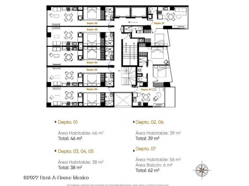 Departamento en Venta en Tabacalera  FF  22 - 4169 - 1